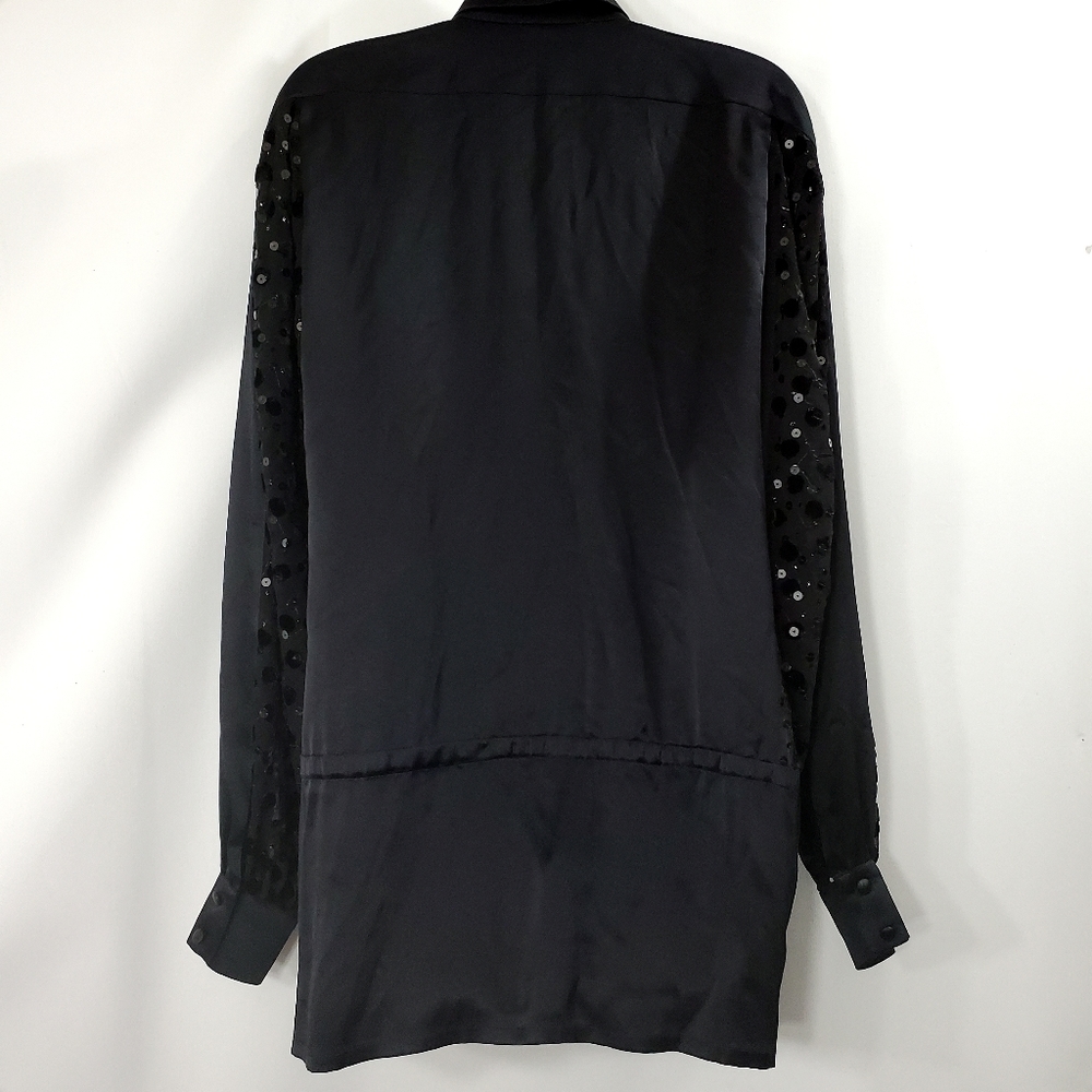 Escada Satin And Sequined Blouse - Picture 5 of 8